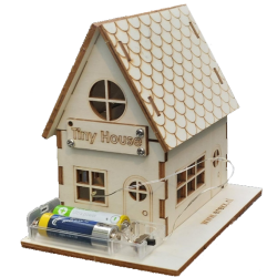 Tiny Tiny House met LED snoer